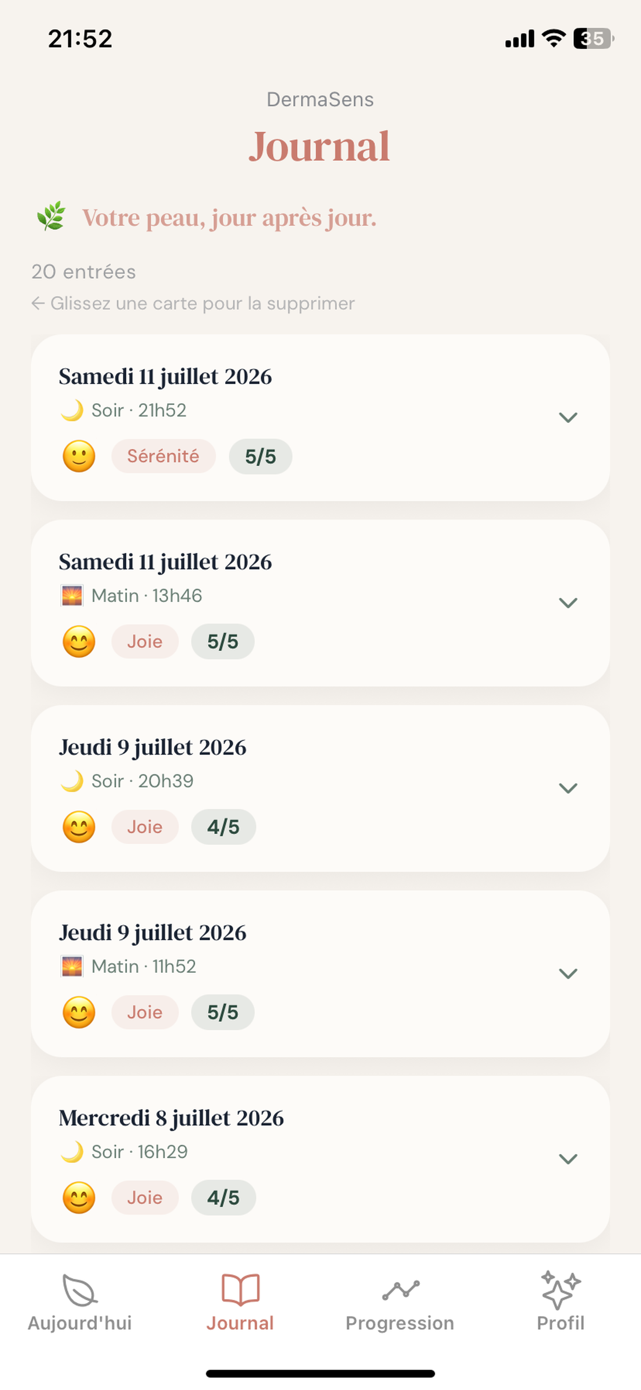 Journal quotidien